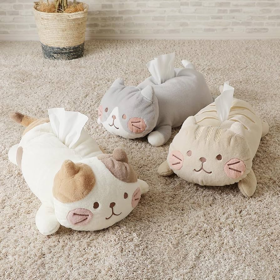 激レア！にゃんにゃんにゃんこ ぬいぐるみティッシュカバー Amazon.co.jp: HAPiNS Fuku Fuku Nyanko ふくふくにゃんこ